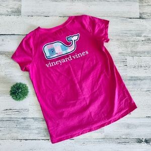 Vineyard Vines Girls Fuchsia Tee Shirt